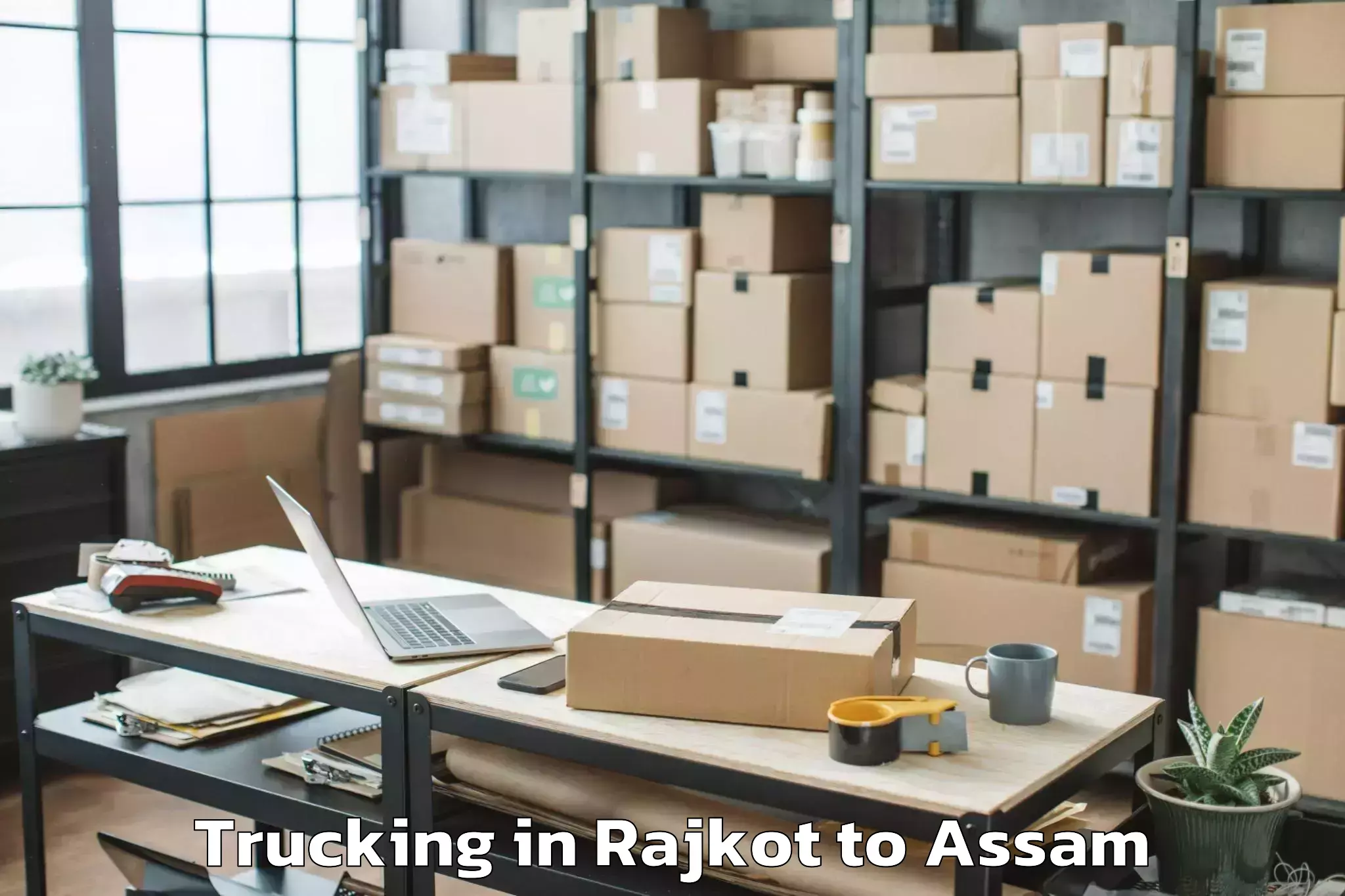 Book Rajkot to Darangamela Trucking Online